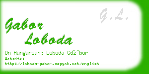 gabor loboda business card